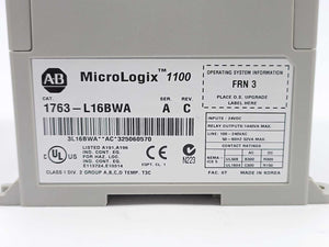 AB 1763-L16BWA MicroLogix Ser. A Rev. C, 16 Point Controller