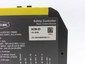 BANNER 85066 SC26-2D Safety Controller 24V dc