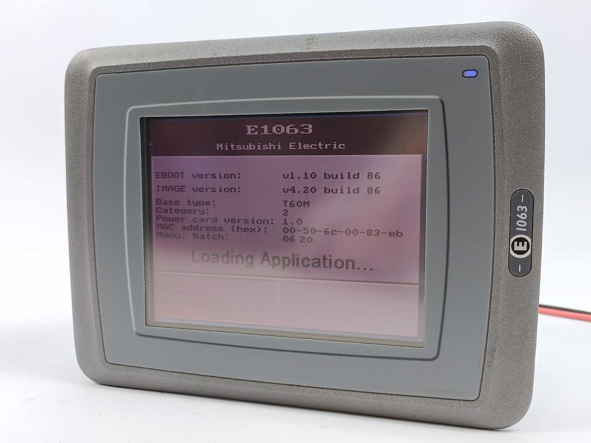 Mitsubishi E1063 5.7'' Monochrome Graphic Touch HMI, 06704