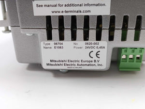 Mitsubishi E1063 5.7'' Monochrome Graphic Touch HMI, 06704