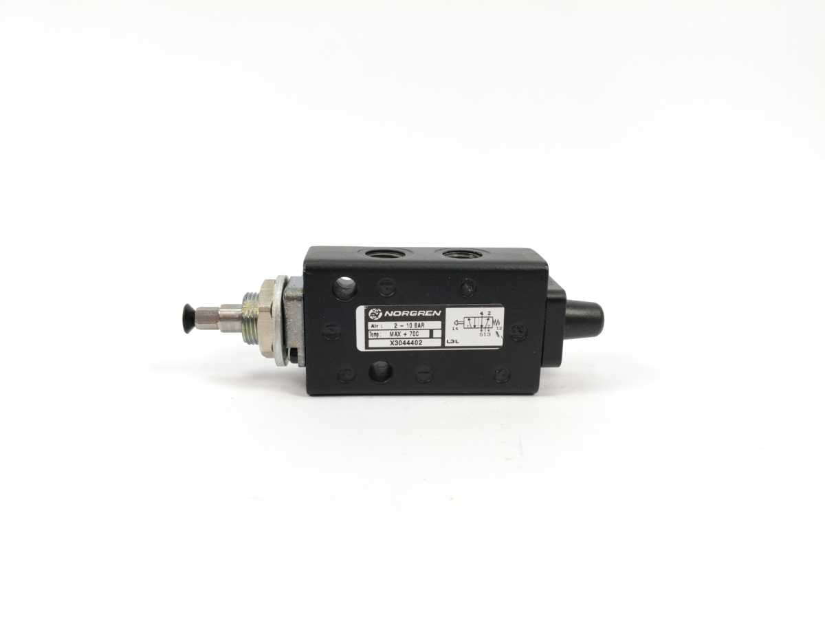NORGREN X3044402 Super X Manually Actuated Valve, G1/8, 5/2