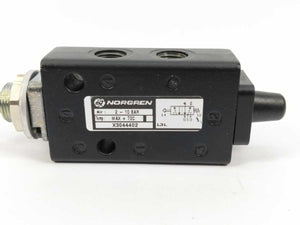 NORGREN X3044402 Super X Manually Actuated Valve, G1/8, 5/2