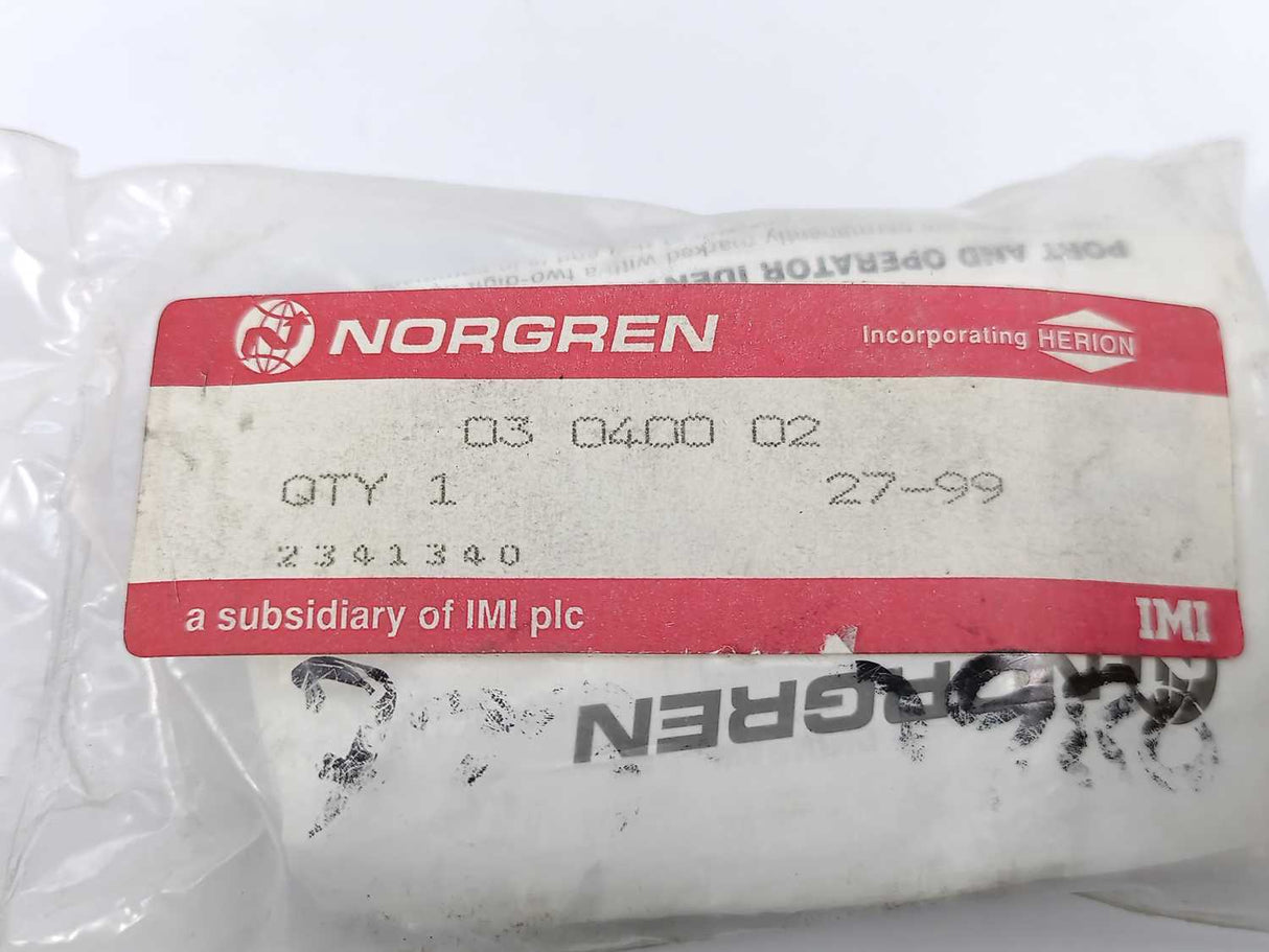 NORGREN 03040002 Super X Mechanically Actuated Valve, G1/8