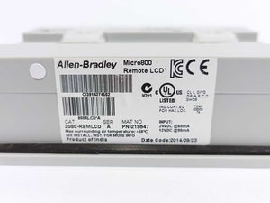 AB 2080-REMLCD PN-219547 Ser. A Micro800 Remote LCD Display