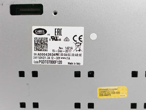 Carel PGDT07000F120 Touch PGD HMI
