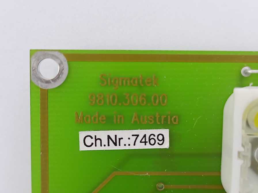 Sigmatek 9810.306.00 01-206-011 Keypad Board w/ 25 Buttons