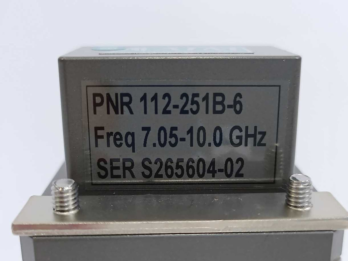 ATM 112-251B-6 Coaxial Right Angle Adapter. Freq: 7.05-10.0Ghz