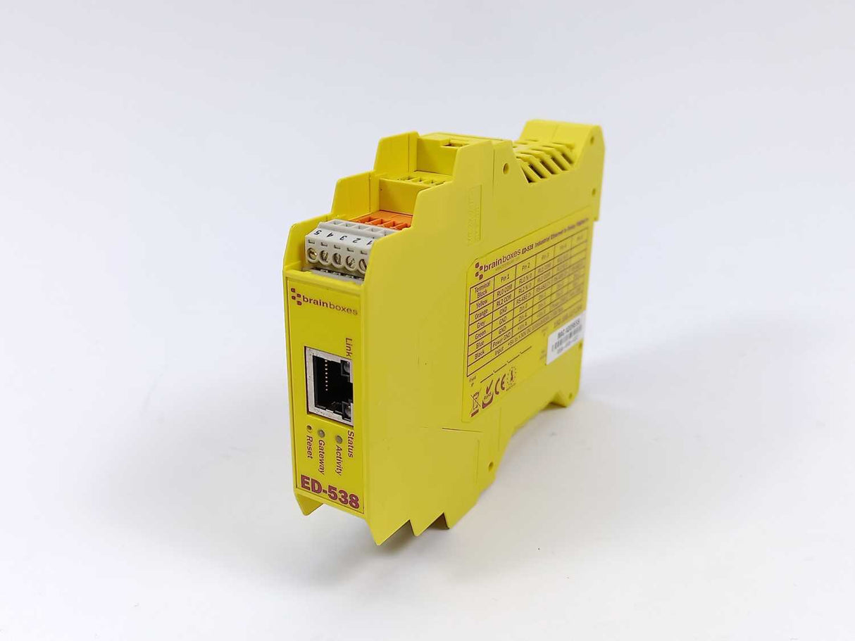 brainboxes ED-538 Industrial Ethernet to DIO 4 Relays & 8 Digital Inputs