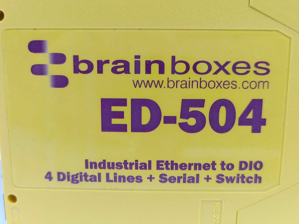 brainboxes ED-504 Industrial Ethernet to DIO 4 Digital Lines + Serial + Switch