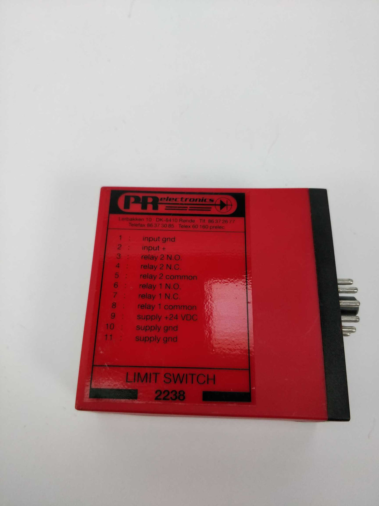 PR Electronics 2238 X2C Serial No. 950478043 Limit Switch