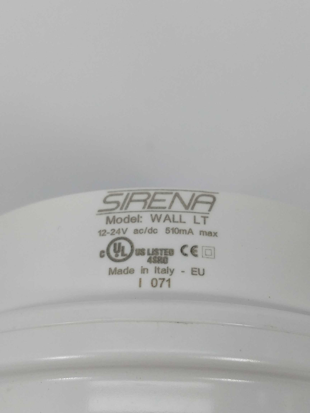 Sirena 90348 Base LT wall V12/24DAC white