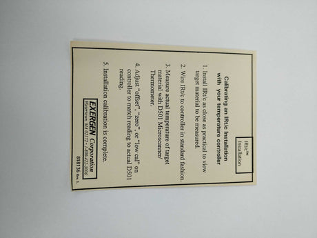 Exergen IRt/c.2 021193 Infrared thermocouple With 085535