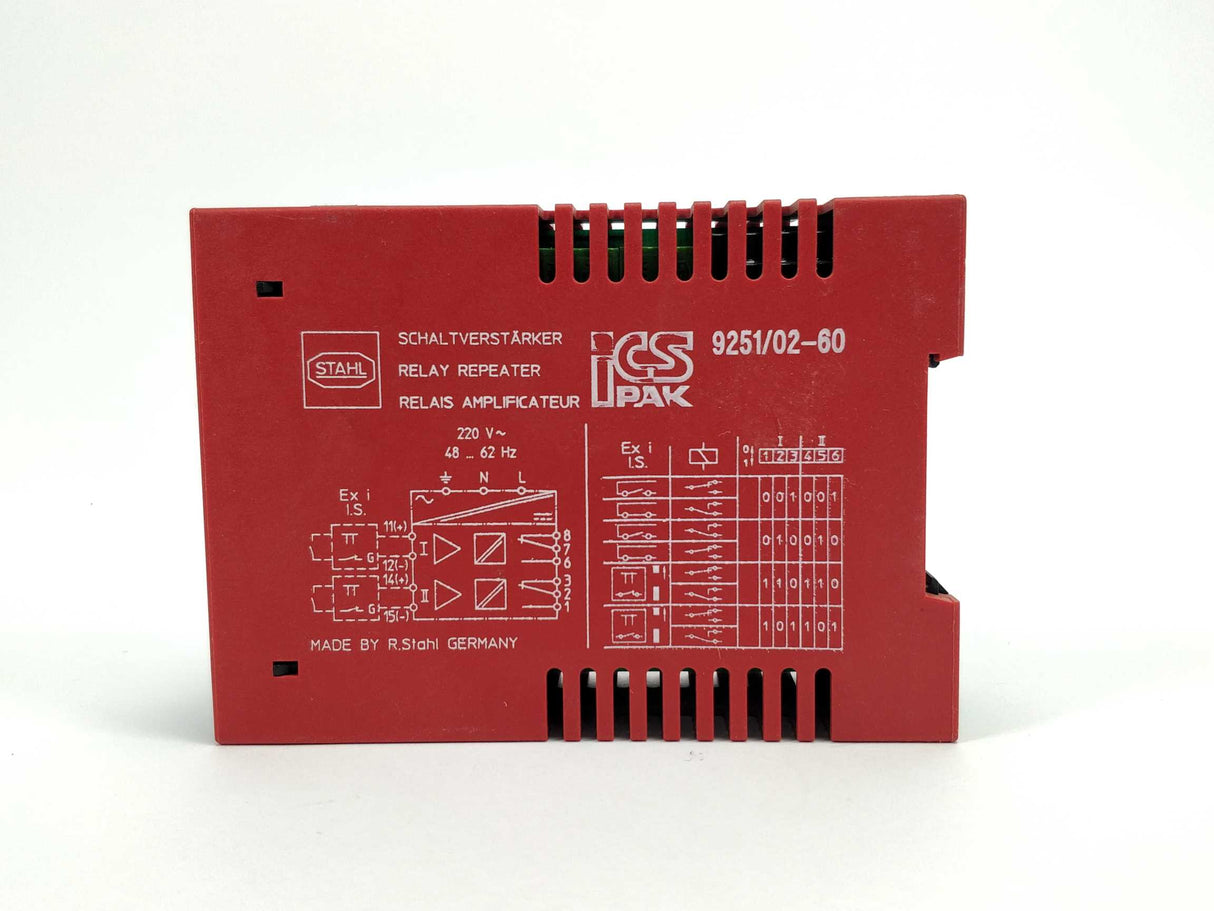 Stahl 9251/02-60 Relay Repeater 220V