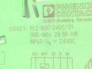 Phoenix Contact 2961105 Single relay 24DC/21 + PLC-BSC-24DC/21 2966016