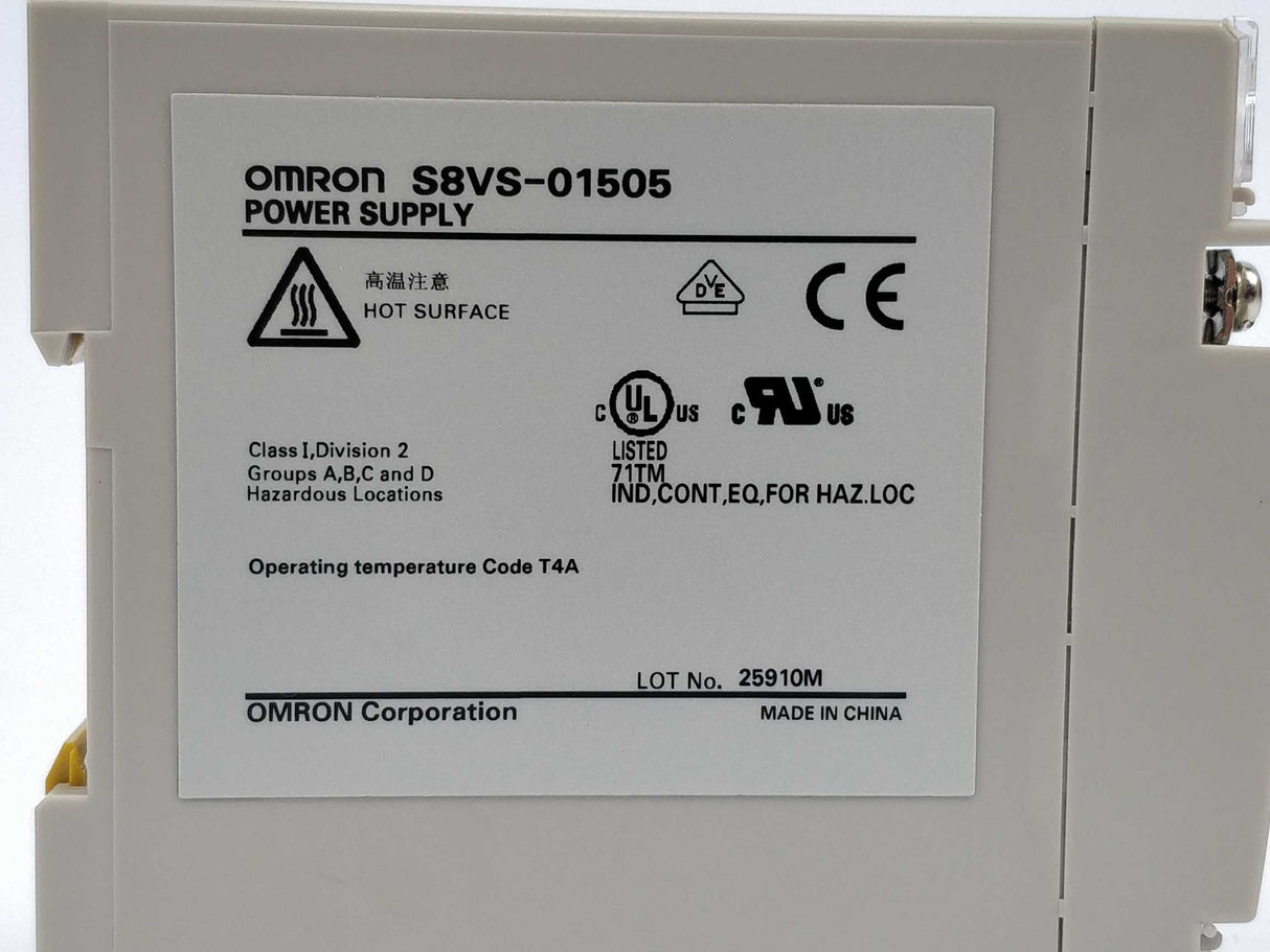 OMRON S8VS-01505 5V 2A Power Supply
