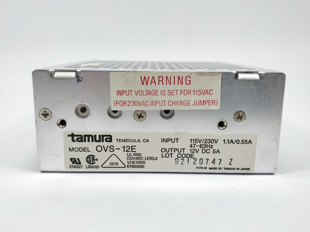 Tamura OVS-12E 12V 5A Out, Power Supply