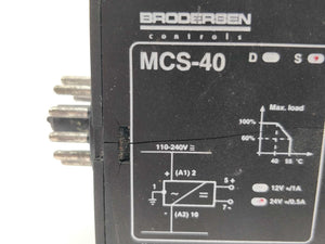 BRODERSEN MCS-40-S Power Supply 24V=/0.5A