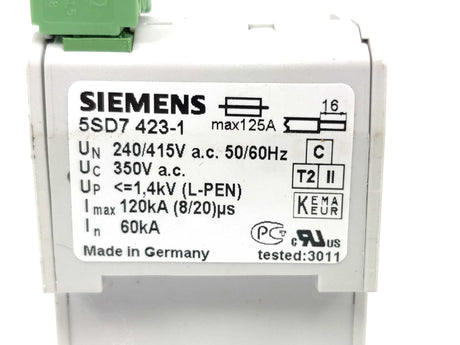 Siemens 5SD7423-1 Surge arrester 5SD7428-1 Plug-in part