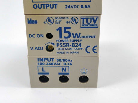 Idec PS5R-B24 Power supply. 24VDC 0.6A