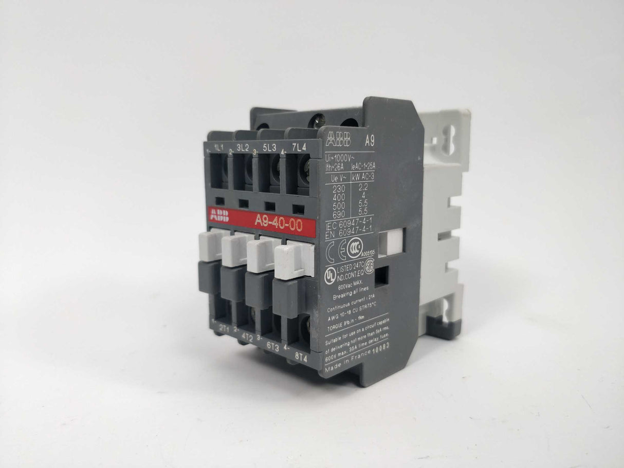 ABB 1SBL141201R8100 A9-40-00 Contactor 24V 50-60Hz R81