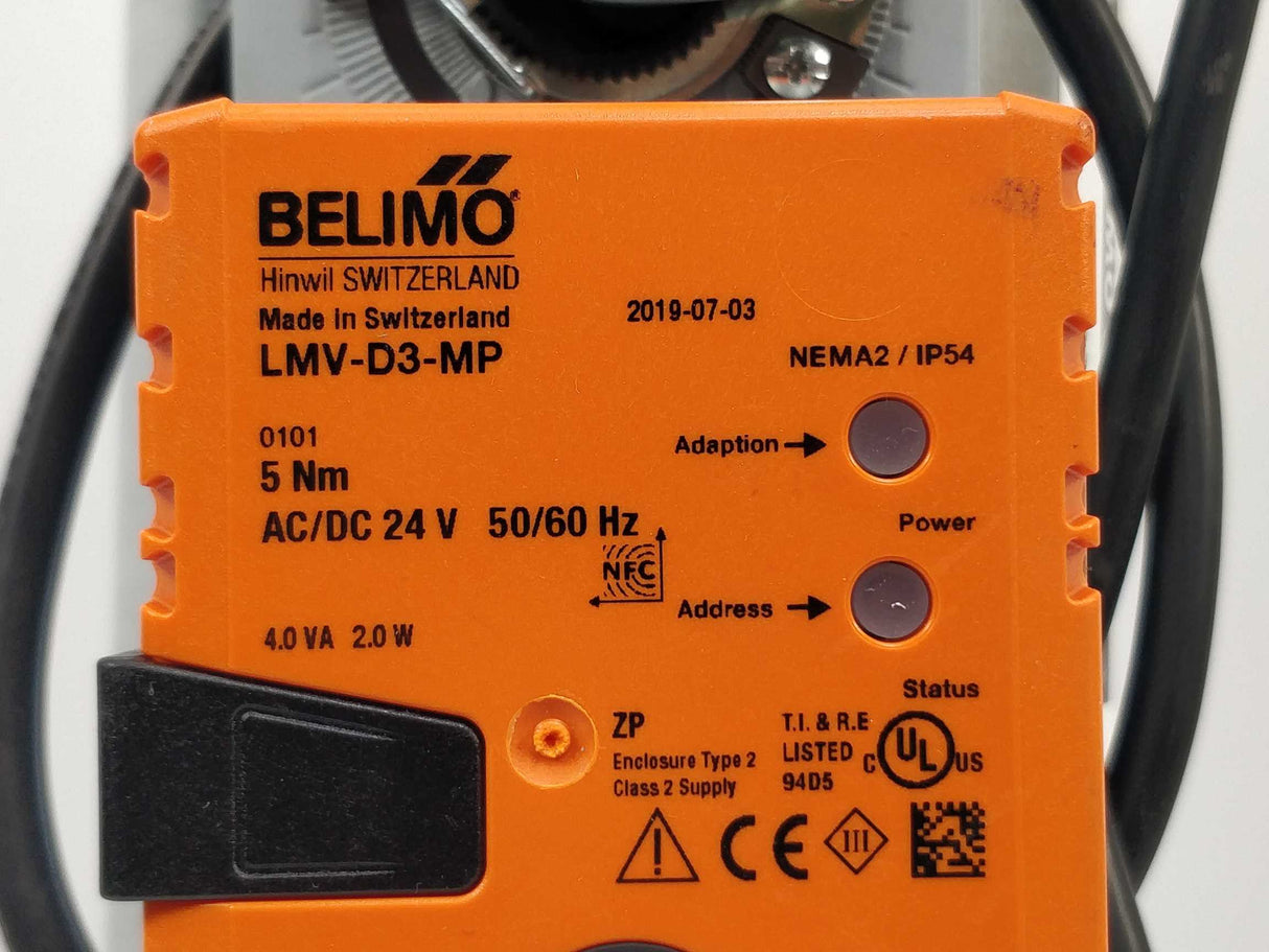 Belimo / Air Zone LMV-D3-MP VAV Compact & VSR-SW-125 Air Flow