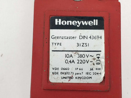 Honeywell 3IZSI Limit Switch DIN 43694