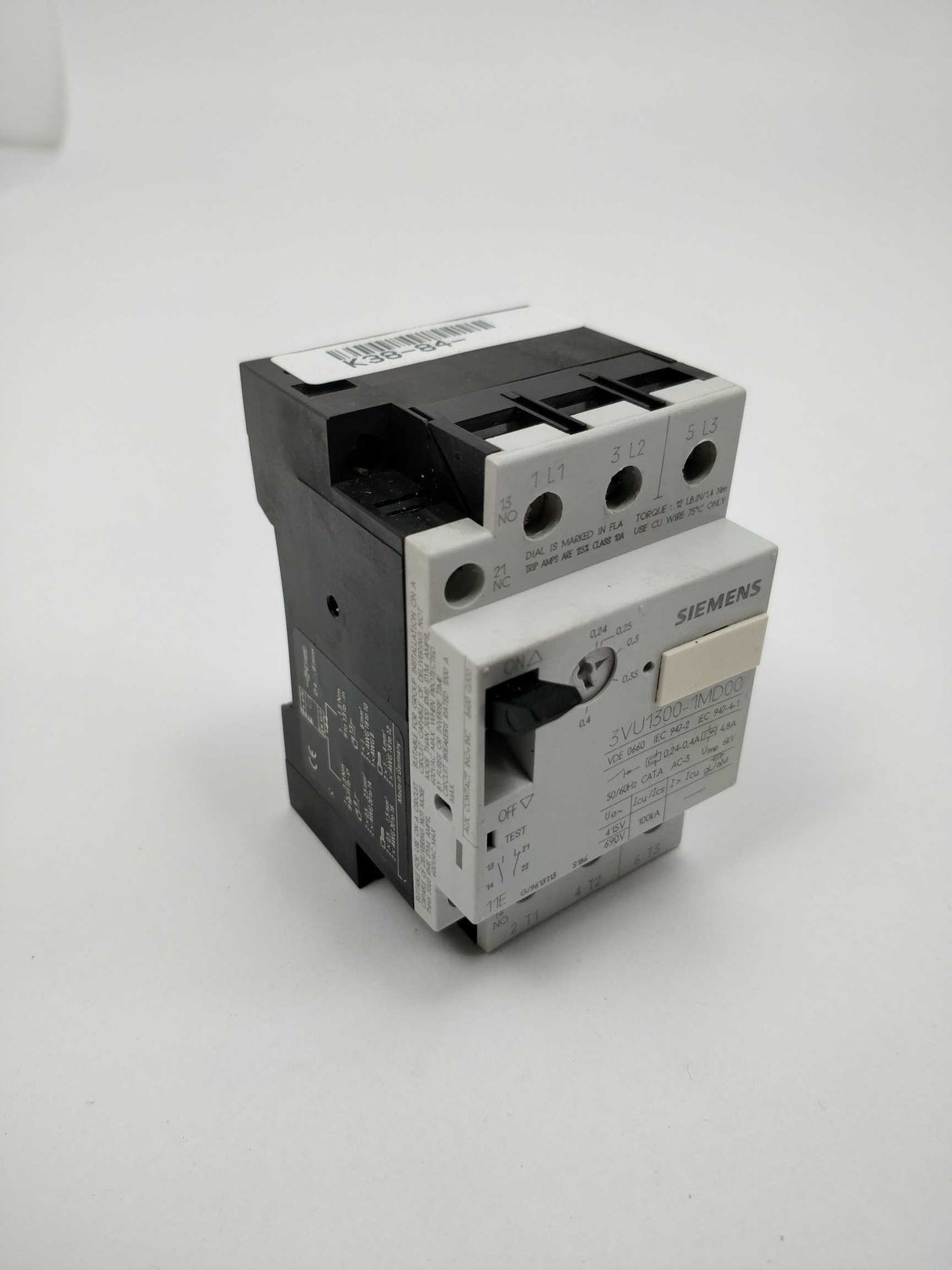 Siemens 3VU1300-1MD00 Motor starter