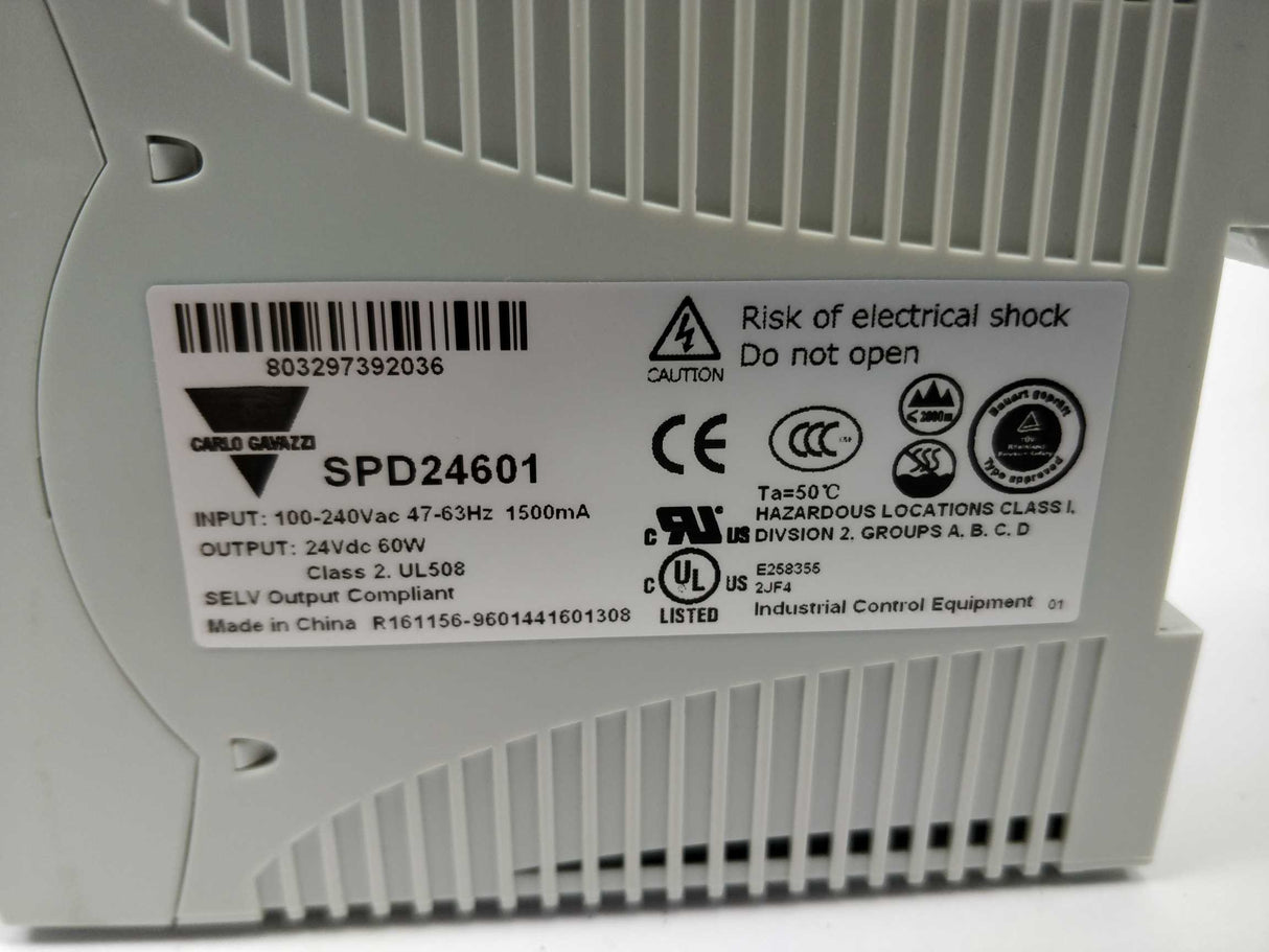 Carlo Gavazzi SPD24601 AC/DC Converter. 100-240 VAC to 24VDC 60W