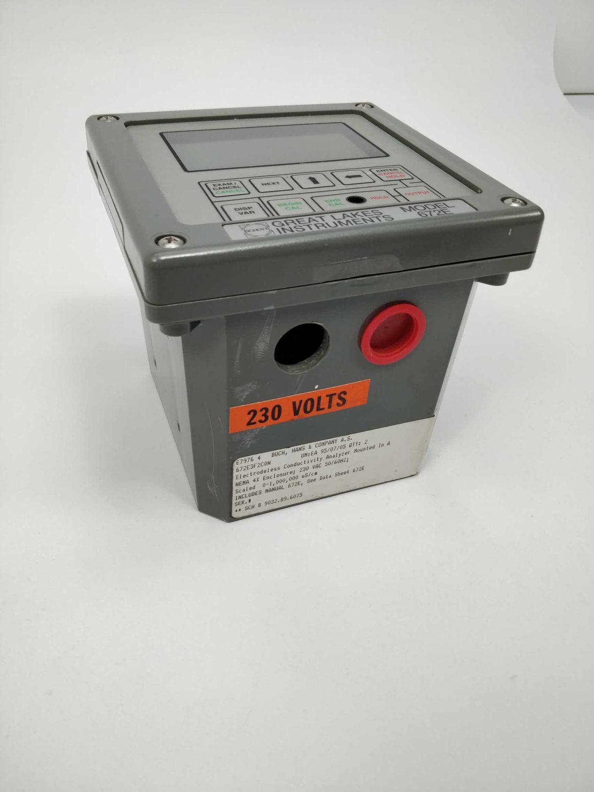 SCHOTT Great Lakes Instruments 672E Conductivity Analyzer