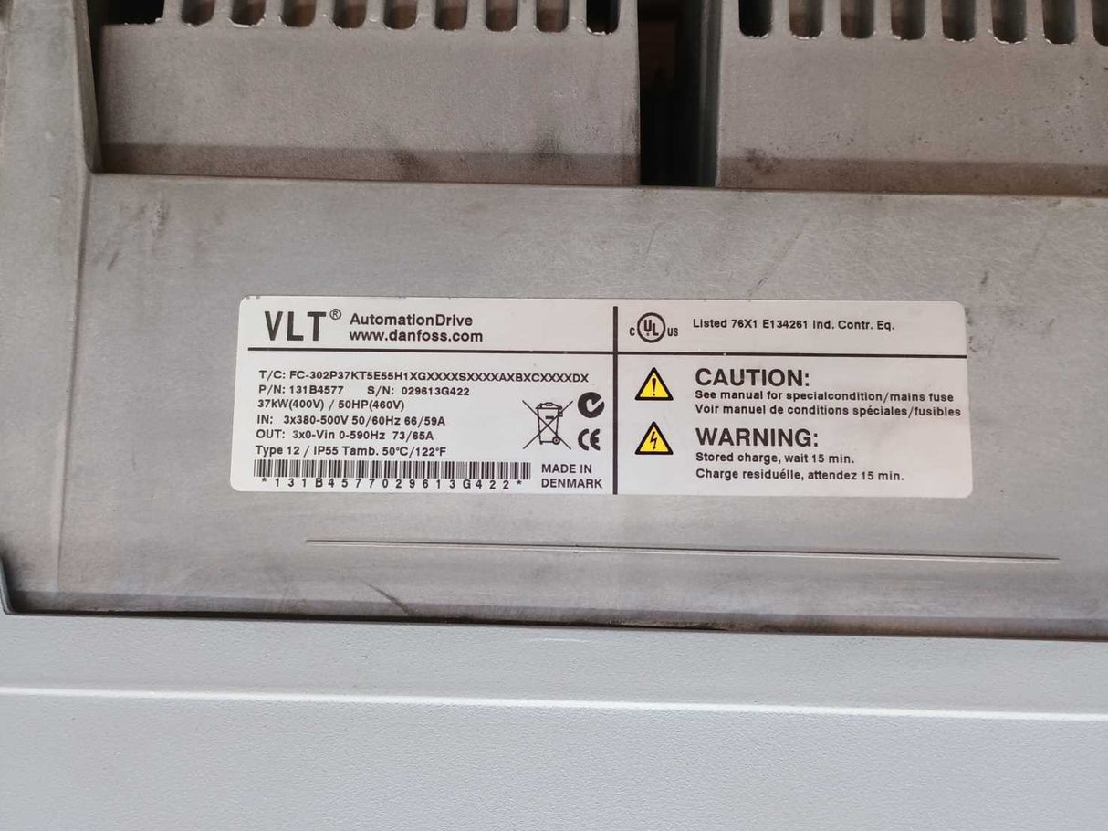 Danfoss 131B4577 FC-302P37KT5E55H1XGXXXXSXXXXAXBXCXXXXDX