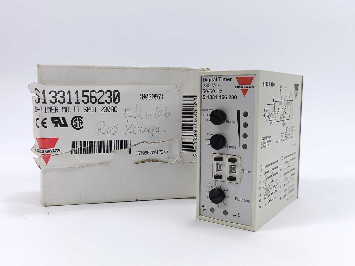 Carlo Gavazzi S1331156230 / S 1331 156 230  S-TIMER MULTI SPDT 230VAC 50/60 Hz