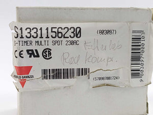 Carlo Gavazzi S1331156230 / S 1331 156 230  S-TIMER MULTI SPDT 230VAC 50/60 Hz