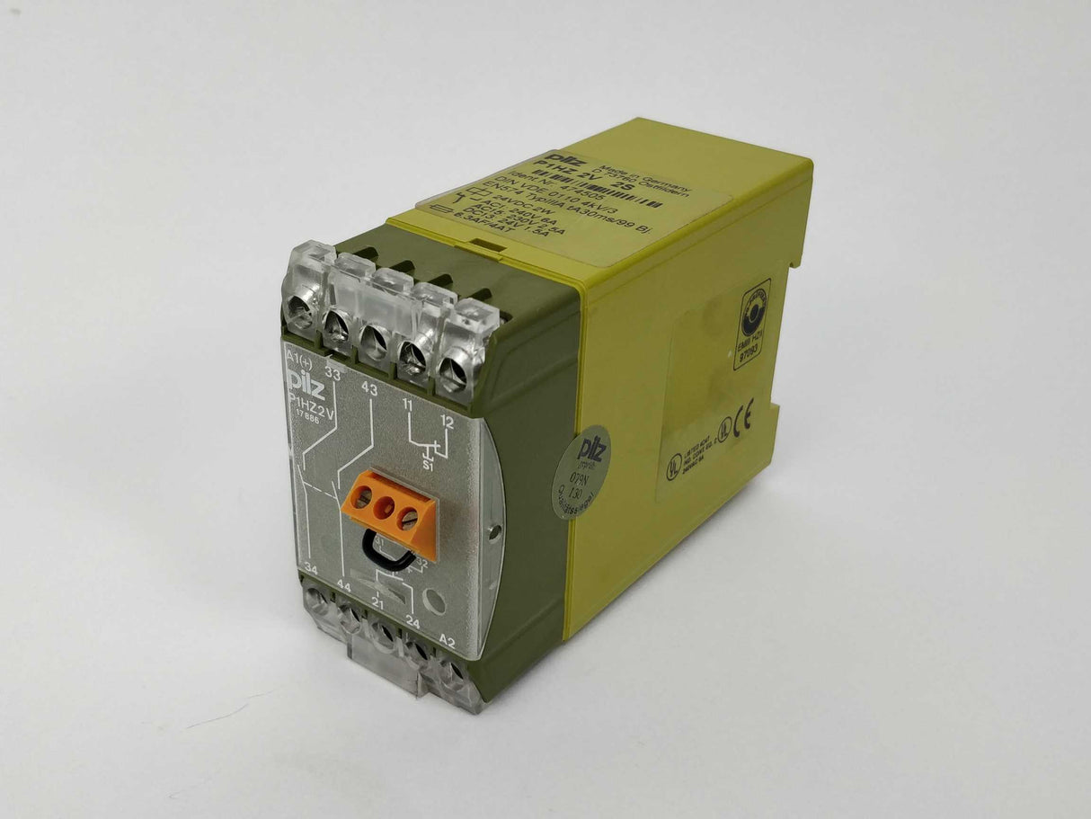 Pilz P1HZ2V 2S 24VDC Safety Relay Dual Channel 2 Contacts