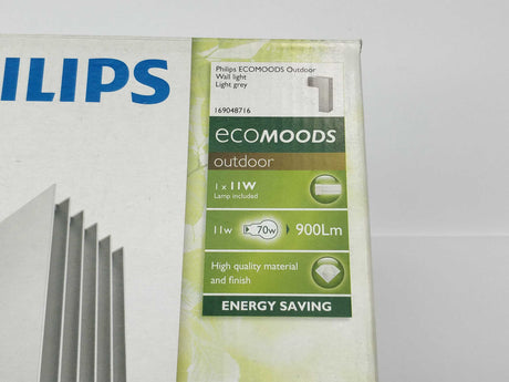 Philips 169048716 Ecomoods outdoor wall light light grey