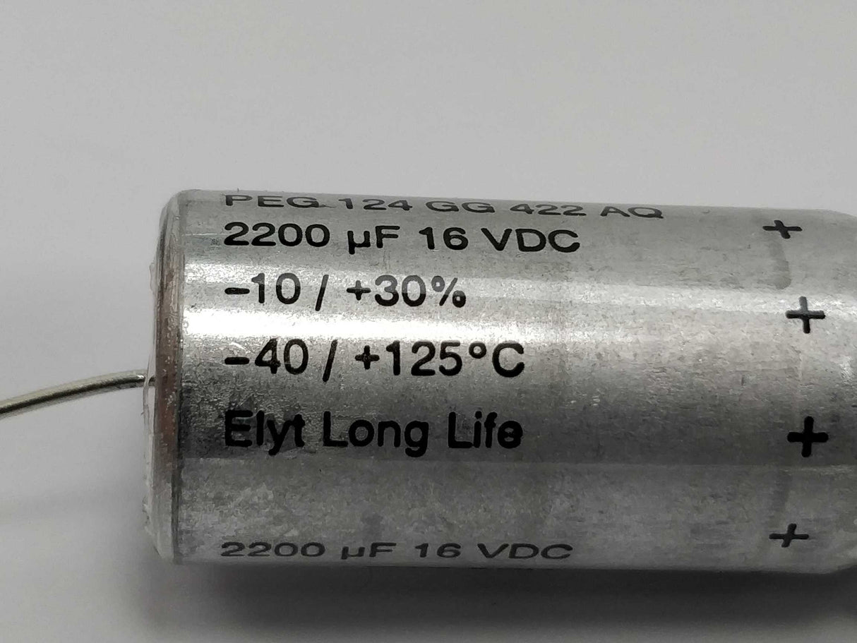 RIFA PEG 124 GG 422 AQ Capacitor 2200uF 16VDC