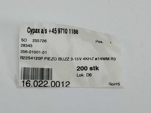 CYPAX B22S4120P Piezo buzzer 50 pcs