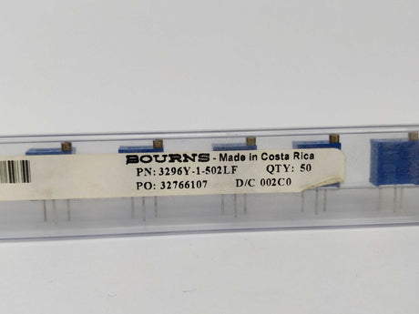 Bourns 3296Y-1-502LF Trimmer Resistors, 10 Pcs.