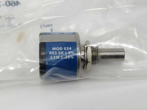 Vishay 534B1502JLB 5kΩ Rotary Potentiometer 534 Series