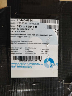 SAB SABIX BL 445 C FRNC TP Data cable 8x2x0.34 593m