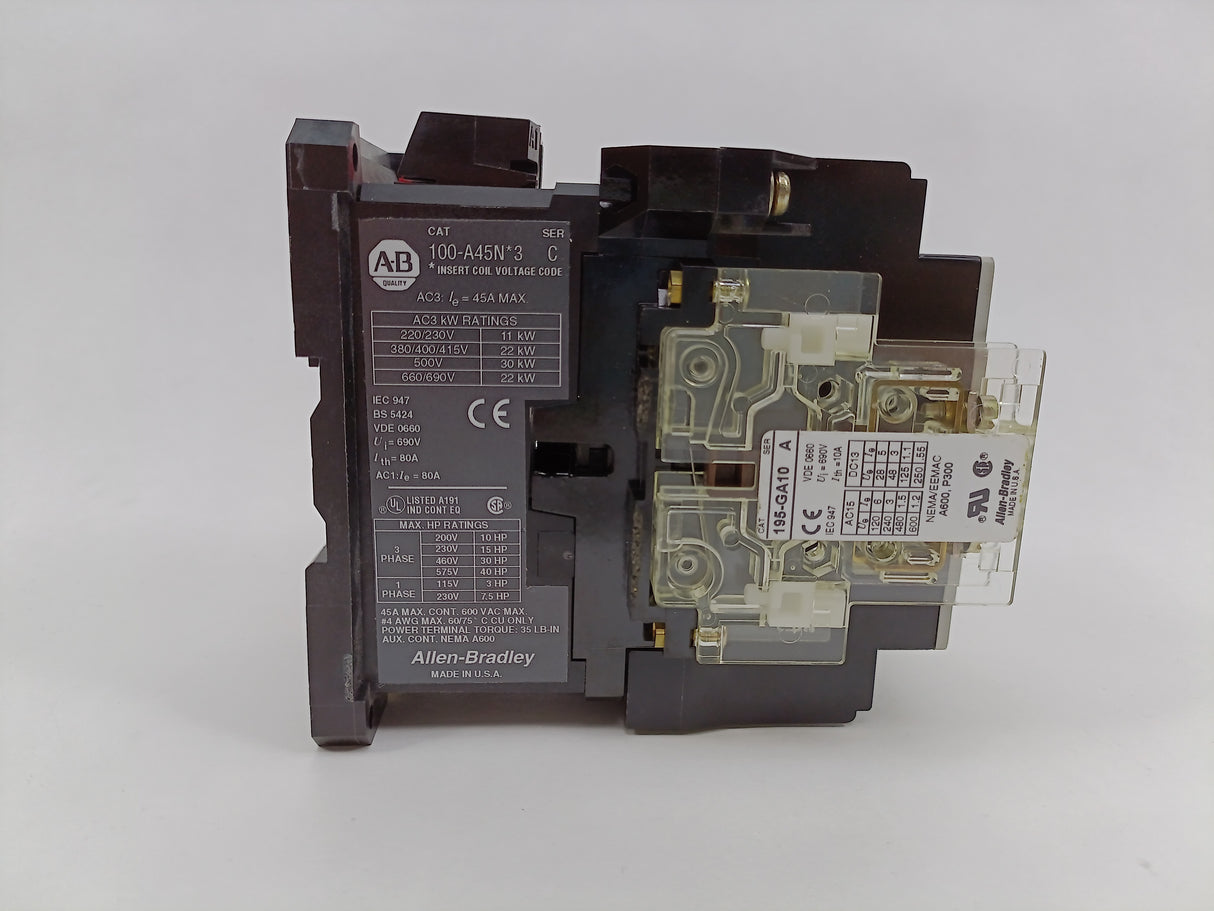 AB 100-A45ND3 CONTACTOR SER C