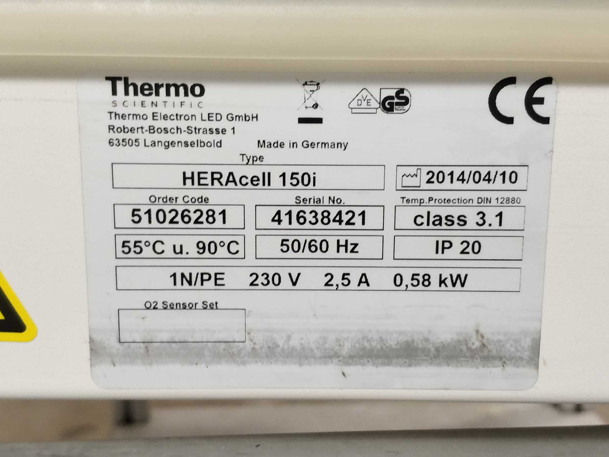 Thermo Scientific 51026281 HERAcell 150i CO2 incubator