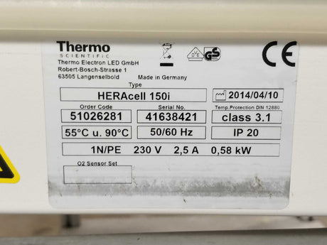 Thermo Scientific 51026281 HERAcell 150i CO2 incubator