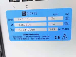 Dionex 5072.0000 UVD 170U Four-Channel UV-Visible Detector