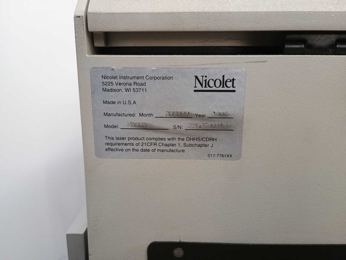 Nicolet MAGNA 560 IR Spectrometer