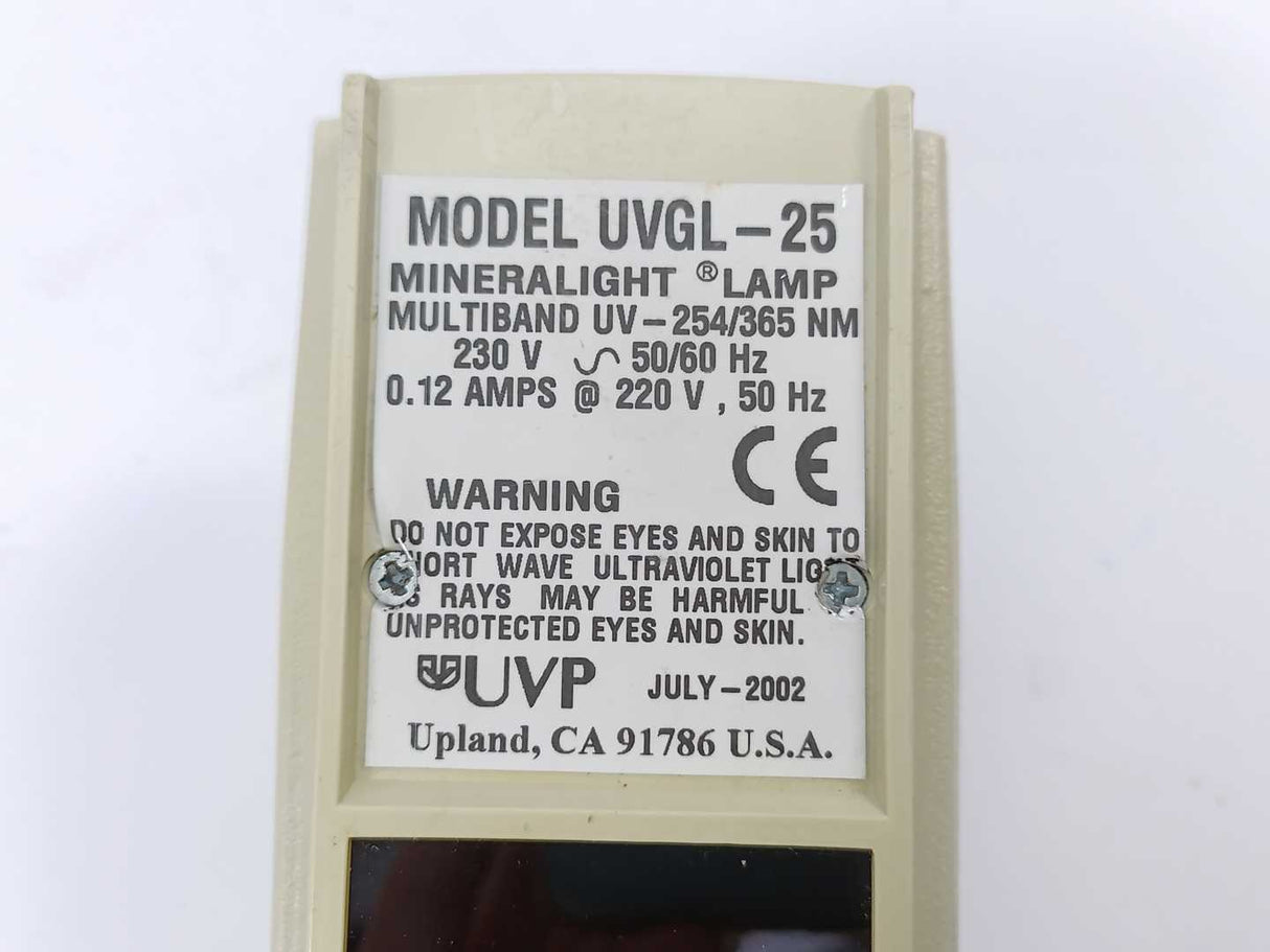 UVP UVGL-25 Mineralight Lamp