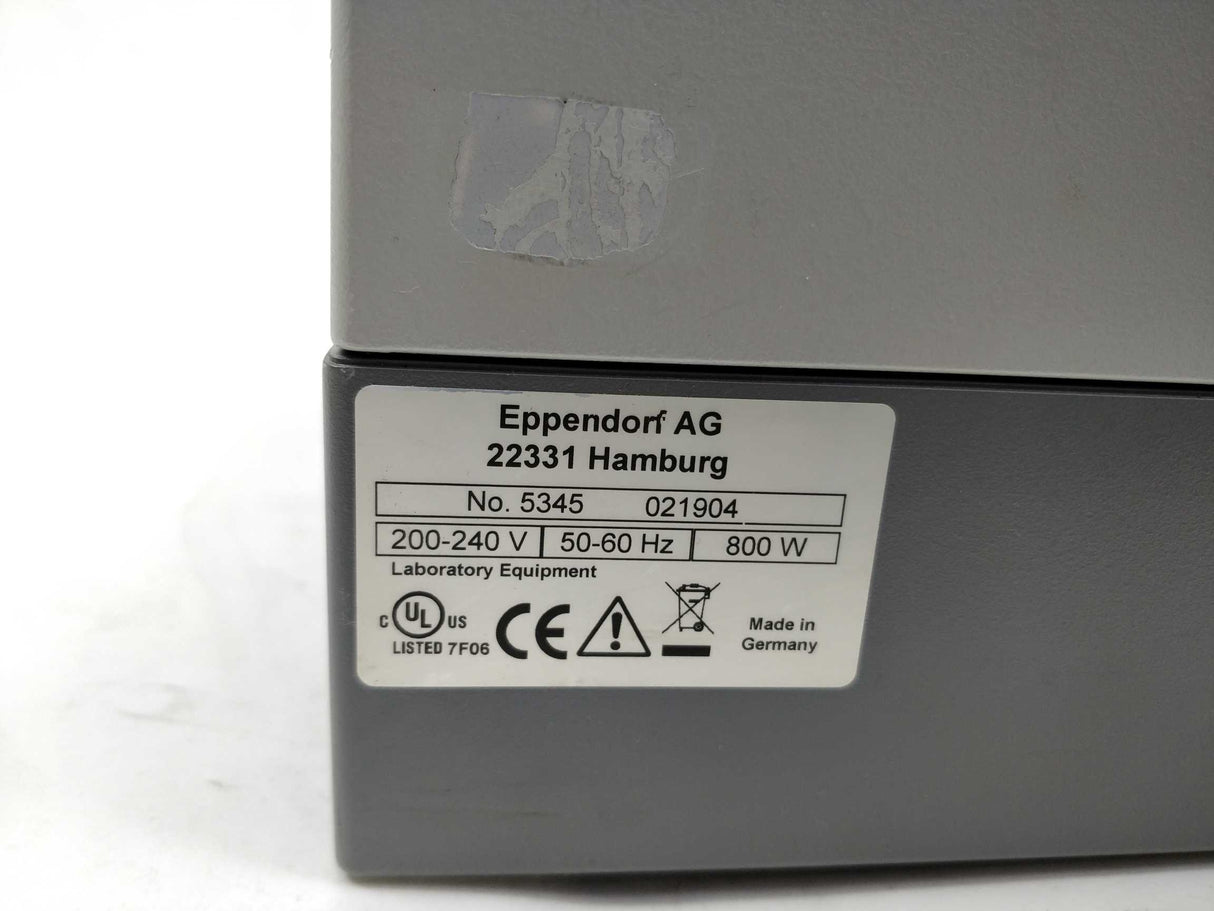 Eppendorf Mastercycler epgradient S No.5345 021904 200-240V 50-60Hz 800W