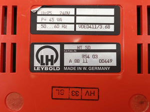 Leybold TURBOTRONIK NT 50 Vacuum Pump Controller