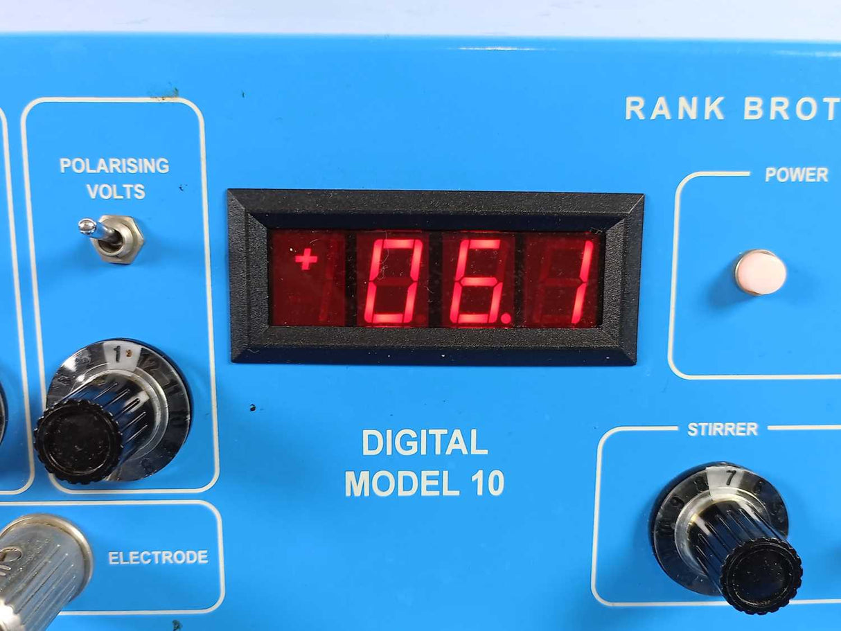 RANK BROTHERS DIGITAL MODEL 10 Oxygen Measurement Controller
