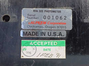 Alpkem RFA 305 305A Photometer
