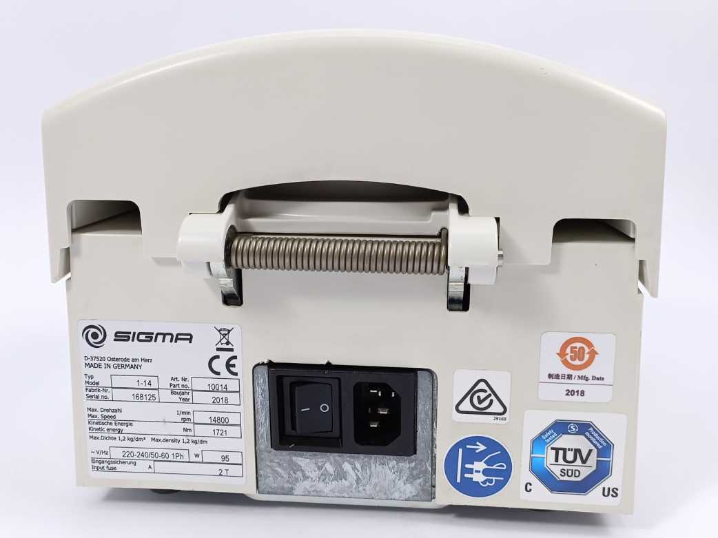 Sigma 1-14 Microcentrifuge